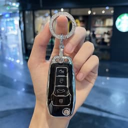 Ốp Chìa Khóa Xe Ford Ranger XLS 4 Nút TPU Dành Cho Chìa Bật Độ, Chống Trầy Xước Bảo Vệ Chìa Khóa 5