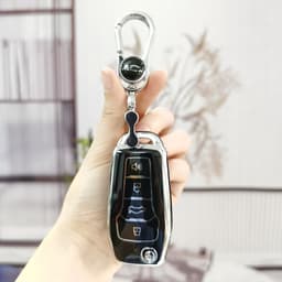 Ốp Chìa Khóa Xe Ford Ranger XLS 4 Nút TPU Dành Cho Chìa Bật Độ, Chống Trầy Xước Bảo Vệ Chìa Khóa 7