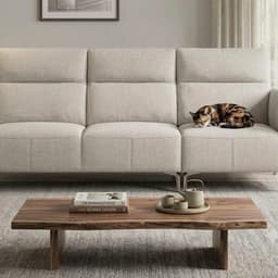Bàn Trà Ngồi Bệt Gỗ Tràm Tự Nhiên Ghép Thanh, Bàn Ăn, Sofa, Cafe 2