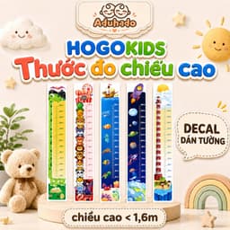 HogoKids Thước đo chiều cao decal dán tường , loại dầy cao cấp chống thấm 160cm 1