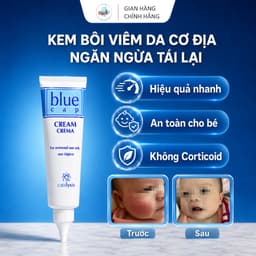 Blue Cap Cream 50g, Kem Bôi Viêm Da Cơ Địa Viêm Da Dị Ứng, Vảy Nến, Giảm Ngứa, Mẩn Đỏ, Dưỡng Ẩm, Làm Dịu Da 1
