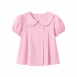 Áo babydoll cổ bèo tay bồng đính 6 nút xinh xắn BYN BYN BX248 6