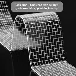Băng keo hai mặt Nano. Băng dính dạng lưới keo liền mạch có độ bám dính keo hai mặt trong suốt 6