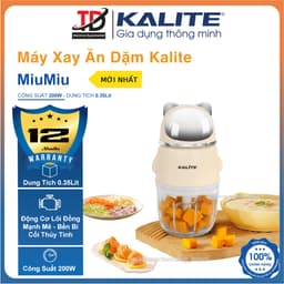 Máy Xay Ăn Dặm Kalite MiuMiu, Công Suất 200w Lưỡi Dao 6 Cánh, Cối Thủy Tinh Cao Cấp, Hàng Chính Hãng 1