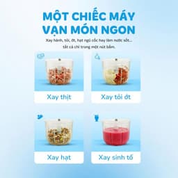 Máy Xay Ăn Dặm Kalite MiuMiu, Công Suất 200w Lưỡi Dao 6 Cánh, Cối Thủy Tinh Cao Cấp, Hàng Chính Hãng 6