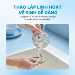 Máy Xay Ăn Dặm Kalite MiuMiu, Công Suất 200w Lưỡi Dao 6 Cánh, Cối Thủy Tinh Cao Cấp, Hàng Chính Hãng 4