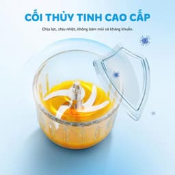 Máy Xay Ăn Dặm Kalite MiuMiu, Công Suất 200w Lưỡi Dao 6 Cánh, Cối Thủy Tinh Cao Cấp, Hàng Chính Hãng 5