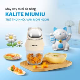 Máy Xay Ăn Dặm Kalite MiuMiu, Công Suất 200w Lưỡi Dao 6 Cánh, Cối Thủy Tinh Cao Cấp, Hàng Chính Hãng 2