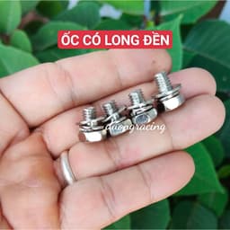 Ốc Hộp Xích Xe Máy gắn cho xe sirius ya 6 ly và 5 ly chất liệu Niken không rỉ sét phụ tùng xe máy caoduongracing 6