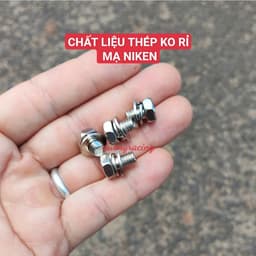 Ốc Hộp Xích Xe Máy gắn cho xe sirius ya 6 ly và 5 ly chất liệu Niken không rỉ sét phụ tùng xe máy caoduongracing 5