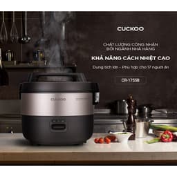 Nồi Cơm Điện Cơ Cuckoo CR-1755/KBBKCRVN – 3.06 Lít-lòng nồi phủ men Daikin- phù hợp bữa ăn từ 10–17 người 5