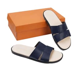 NEW  FASHION 2026 - Dép quai ngang nam thời trang phong cách trẻ, chất liệu da microfiber sang trọng đế mỏng nhẹ B456 6