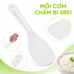 Muôi Cơm Chấm Bi Chống Dính Cán Dài Chịu Nhiệt Dễ Cầm Tay Phù Hợp Mọi Nồi Cơm Gia Đình GD364 4
