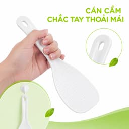 Muôi Cơm Chấm Bi Chống Dính Cán Dài Chịu Nhiệt Dễ Cầm Tay Phù Hợp Mọi Nồi Cơm Gia Đình GD364 5