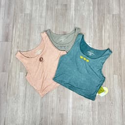 [ Hiền VNXK2] Áo Thun Croptop Ba Lỗ Thể Thao Nữ, Cổ Tròn,Thun Spandex Co Giãn Thoáng Mát - Áo thun ba lỗ chạy bộ 5