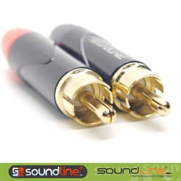 ( 1 Cặp ) Jack ( rắc ) AV - Hoa Sen - RCA chính hãng Soundline. 3