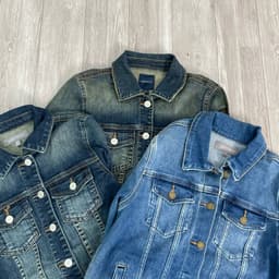 [ Hiền BigSize] Áo Khoác Jean Nữ Dài Tay Phong Cách Hàn Quốc - Áo Khoác Nữ Form Vừa ,Cổ Bẻ ,Chất Jean Co Giãn Cao Cấp 7