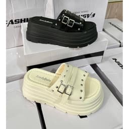 Giày sandal đế xuồng cho nữ, dép tăng chiều cao 2026 6