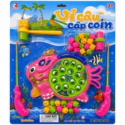Đồ chơi câu cá , búa đập , có nhạc chạy pin aa 2 chức năng trong 1 [ HÀNG VN ] 4