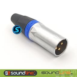 Jack rắc canon, xlr hàn dây, cắm micro, chân đồng. thân mạ chrome Soundline . ( Giá 1Cái ) 3