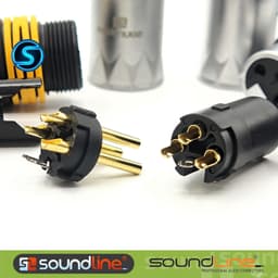 Jack rắc canon, xlr hàn dây, cắm micro, chân đồng. thân mạ chrome Soundline . ( Giá 1Cái ) 4