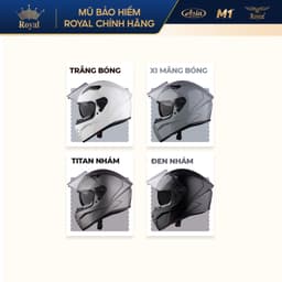 Mũ Bảo Hiểm Fullface Royal M66K 2 Lớp Kính Chống UV, Nam Nữ Đi Xe Máy, Chính Hãng Á Châu, BH 12T 3