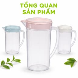 Ca Trong Nhựa 2500ML Hokori Có Nắp Chịu Nhiệt An Toàn Thực Phẩm Đựng Nước Trà Nước Ép Tiện Lợi GD370 2