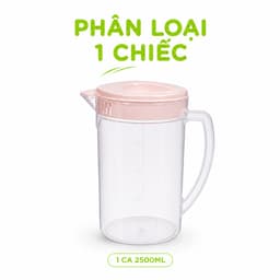Ca Trong Nhựa 2500ML Hokori Có Nắp Chịu Nhiệt An Toàn Thực Phẩm Đựng Nước Trà Nước Ép Tiện Lợi GD370 8