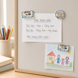 Miếng hít tủ lạnh khảm trai handmade 7COOKS, Magnet trang trí, ghi chú, tạo điểm nhấn cho tủ lạnh 3