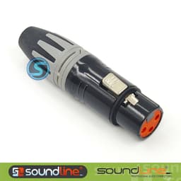 Jack rắc canon, xlr hàn dây , cắm micro, chân đồng SOUNDLINE ( Giá 1 cái ) 4
