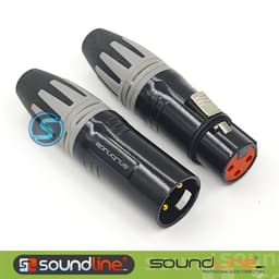 Jack rắc canon, xlr hàn dây , cắm micro, chân đồng SOUNDLINE ( Giá 1 cái ) 6