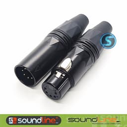 Jack rắc Canon 5 chân, XLR 5 chân Canon 5Pin hãng SOUNDLINE ( Giá 1c ) 6