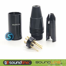 Jack rắc Canon 5 chân, XLR 5 chân Canon 5Pin hãng SOUNDLINE ( Giá 1c ) 5
