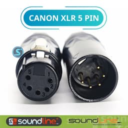 Jack rắc Canon 5 chân, XLR 5 chân Canon 5Pin hãng SOUNDLINE ( Giá 1c ) 1