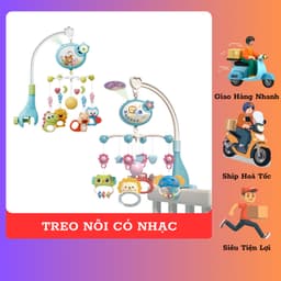 [ VUI NHỘN ] KỆ TREO NÔI PHÁT NHẠC CHO BÉ – GIÚP BÉ NGỦ NGON & PHÁT TRIỂN GIÁC QUAN 👶💖 1