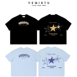 Áo Thun Local Brand VEQISTU " RADIANCE ", Áo Thun Boxy Form Rộng  250Gsm 100% Cotton 2 Chiều 1