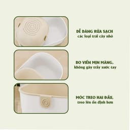 Hộp Đựng Đồ Ăn Vặt 2 Tầng ,Khay Rổ Nhựa Đựng Hoa Quả, Bánh Kẹo Đồ ăn Nhẹ 2 Tầng Sạch Sẽ,Tiện Lợi 7