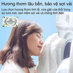 Giấy Xả Vải Dạng Tờ Hộp 40 Tờ FABRIC SOFTENER - Thơm, Mềm Phẳng Quần Áo, Dùng Cho Máy Giặt Và Sấy 3
