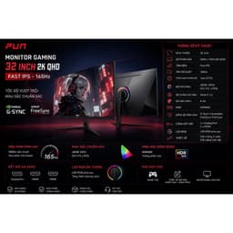 MÀN HÌNH TUOSHUO AL326Q – 32 INCH 2K FAST IPS | 165HZ | HDR400 | G-SYNC/FREESYNC 3