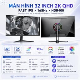 MÀN HÌNH TUOSHUO AL326Q – 32 INCH 2K FAST IPS | 165HZ | HDR400 | G-SYNC/FREESYNC 2