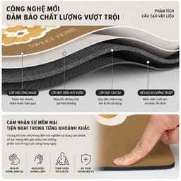 Thảm Phủ Nóc Máy Giặt Họa Tiết Vintage, Chống Bám Bụi Và Trầy Xước hảm Trang Trí Phòng Giặt Đa Năng 2