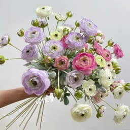 Hoa trà mao lương giả cao cấp dài 67cm trang trí nhà ,cắm điểm, bó hoa cầm tay,decor quan caphe siêu hót 2