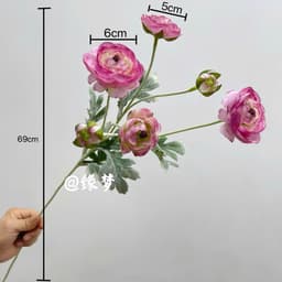 Hoa trà mao lương giả cao cấp dài 67cm trang trí nhà ,cắm điểm, bó hoa cầm tay,decor quan caphe siêu hót 3