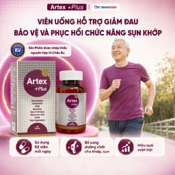 Artex +Plus Bổ Sung Glucosamine Chondroitin Tăng Tái Tạo, Bôi Trơn Phục Hồi Mô Sụn Khớp, Giảm Viêm Đau Và Thoái Hóa 3
