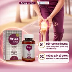 Artex +Plus Bổ Sung Glucosamine Chondroitin Tăng Tái Tạo, Bôi Trơn Phục Hồi Mô Sụn Khớp, Giảm Viêm Đau Và Thoái Hóa 7