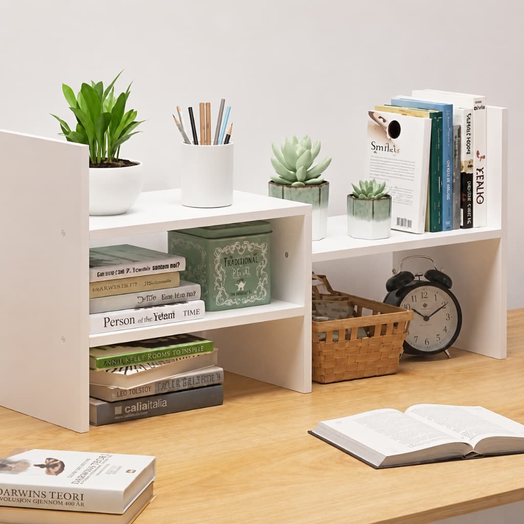 Kệ sách để bàn mini bằng gỗ tiện ích đa năng mẫu Lux01