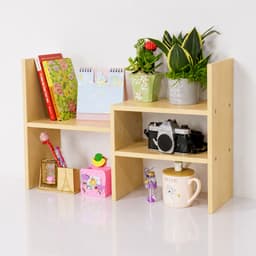 Kệ sách để bàn mini bằng gỗ tiện ích đa năng mẫu Lux01 3