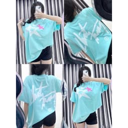 [MỞ BÁN] Áo Thun Unisex Graphic Xanh Mint Streetwear Chất Vải Dày Dặn Đứng Form - Chất Vải Cotton 2 Chiều 6