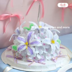 [Tự làm/LÀM SẴN] Set làm BÁNH KEM hoa kẽm nhung handmade, làm quà kỷ niệm quà tặng người yêu 20/10 sinh nhật - Erashop 9