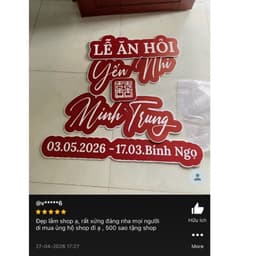 Bảng tên dâu rể ngày cưới, bảng tên đám cưới trang trí gia tiên. 9